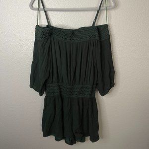 Purple Show - Green Romper